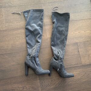Sam Edelman Charcoal Over-the-Knee Women's Boots Size 10 like new